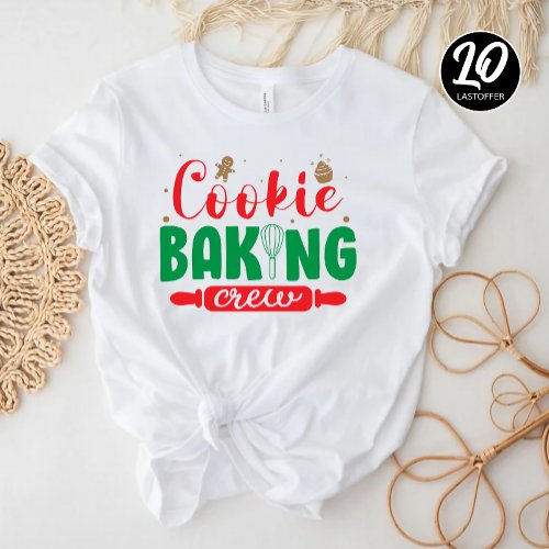 Cookie Baking Crew Funny Christmas Family T_Shirt