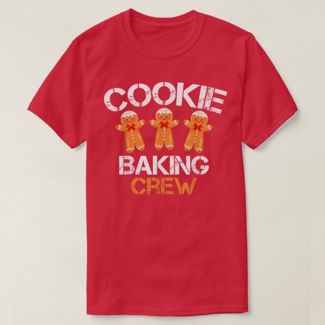 Cookie Baking Crew Funny Christmas Pajamas Family  T-Shirt (Design Front)