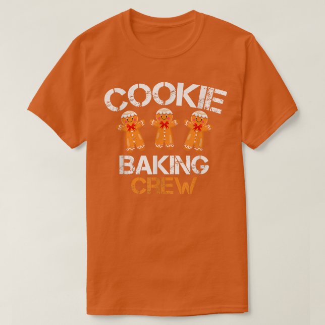 Cookie Baking Crew Funny Christmas Pajamas Family  T-Shirt (Design Front)