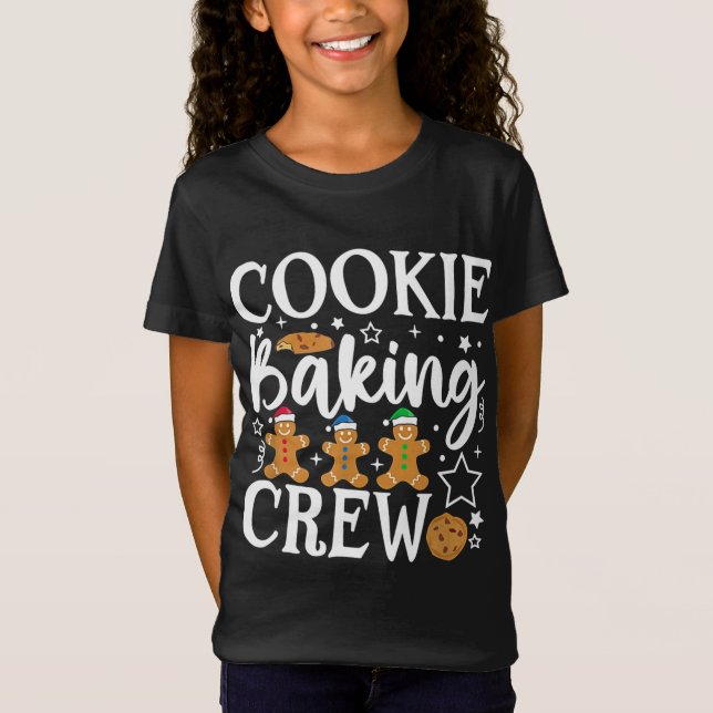Cookie Baking Crew Funny Group Matching Christmas  T-Shirt (Front)
