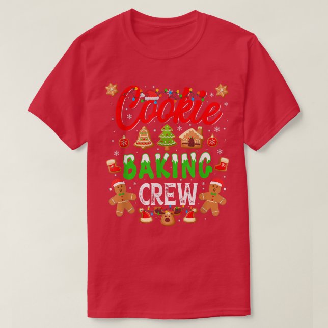 Cookie Baking Crew Gingerbread Christmas 989 T-Shirt (Design Front)