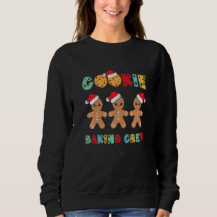 Cookie Baking Crew Gingerbread Men With Xmas Hats  Sweatshirt