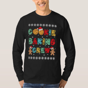 Cookie Baking Crew Gingerbread Men With Xmas Hats  T-Shirt