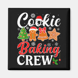 Cookie Baking Crew Gingerbread Xmas Holiday Cookie Magnet