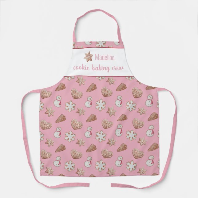 Cookie Baking Crew Star Personalized Apron (Front)