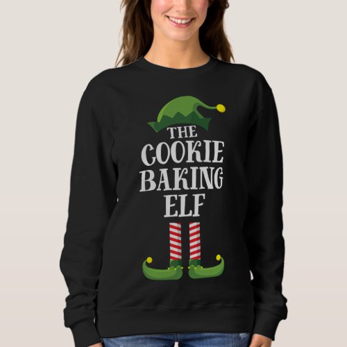 Cookie Baking Elf Matching Family Christmas Party Sweatshirt