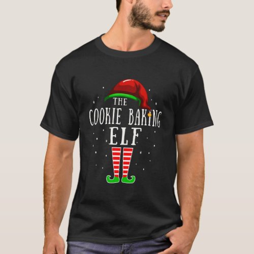 Cookie Baking Elf Matching Family Group Christmas  T_Shirt