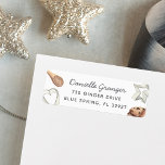 Cookie Baking Return Address Label<br><div class="desc">Designed to match our holiday cookie exchanges invitations and accessories,  these cute return address labels feature your name and address surrounded by watercolor chocolate chip cookies and baking supplies in soft neutral colors.</div>