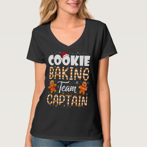 Cookie Baking Team Captain Baker Gingerbread Chris T_Shirt