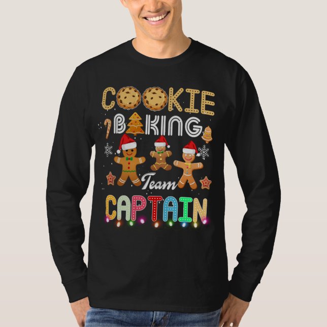 Cookie Baking Team Captain Christmas bakers Ginger T-Shirt (Front)