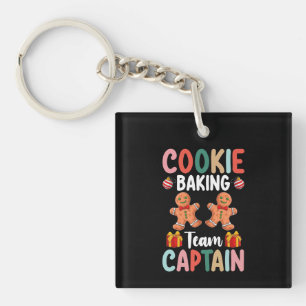 Cookie Baking Team Captain Family Christmas Keychain