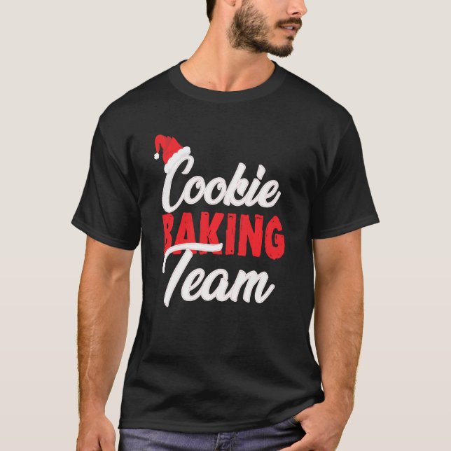 Cookie Baking Team Captain Funny Christmas Xmas Sw T-Shirt (Front)