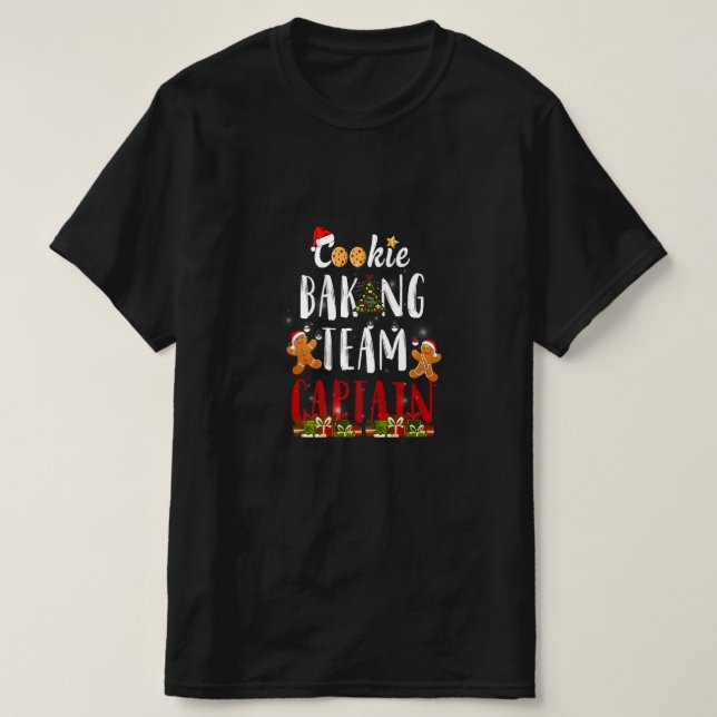Cookie Baking Team Captain Gingerbread Christmas F T-Shirt (Design Front)