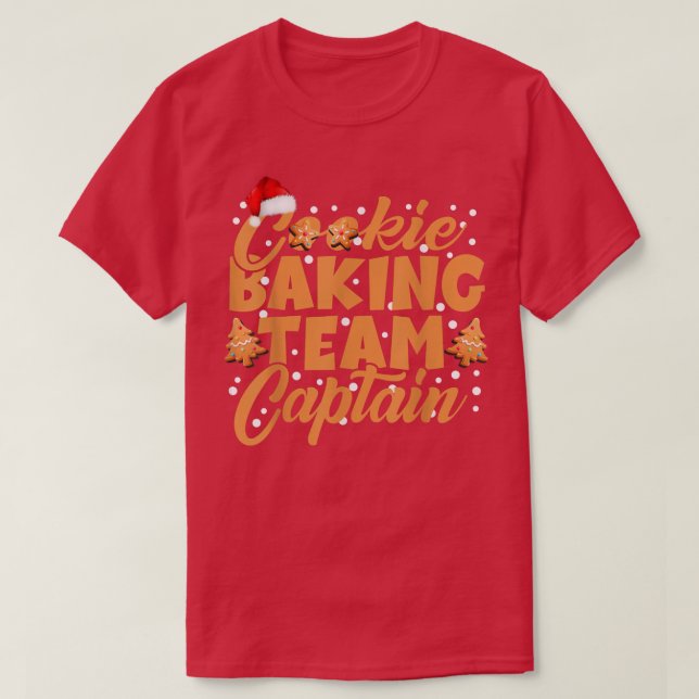 Cookie Baking Team Captain Gingerbread Christmas F T-Shirt (Design Front)