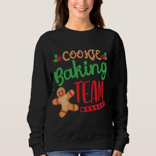 Cookie Baking Team Christmas Squad Xmas Crew m Gin Sweatshirt
