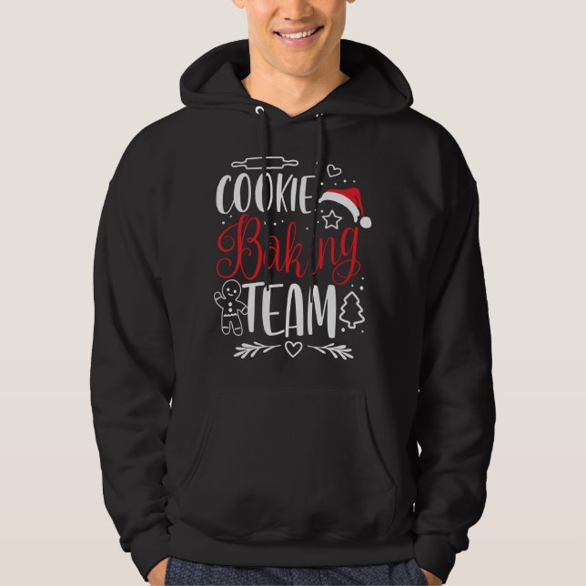 Cookie Baking Team - Christmas Xmas Crew Gingerbre Hoodie (Front)