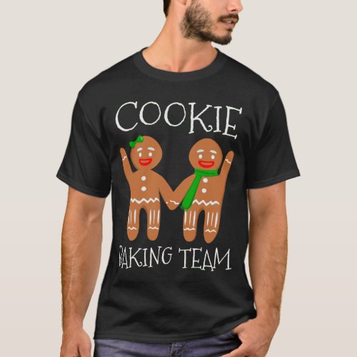 Cookie Baking Team Funny Vintage Christmas Gingerb T_Shirt
