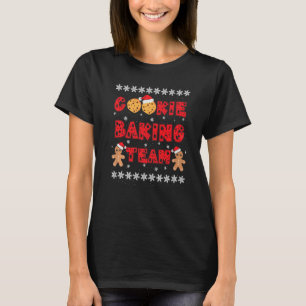 Cookie Baking Team Gingerbread Men With Xmas Hats T-Shirt