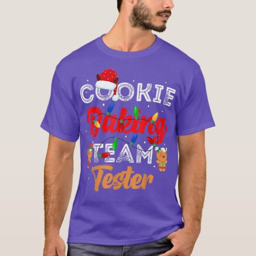 Cookie Baking Team Tester Cute Gingerbread Merry C T_Shirt