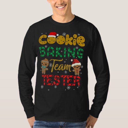 Cookie Baking Team Tester Gingerbread Christmas T_Shirt
