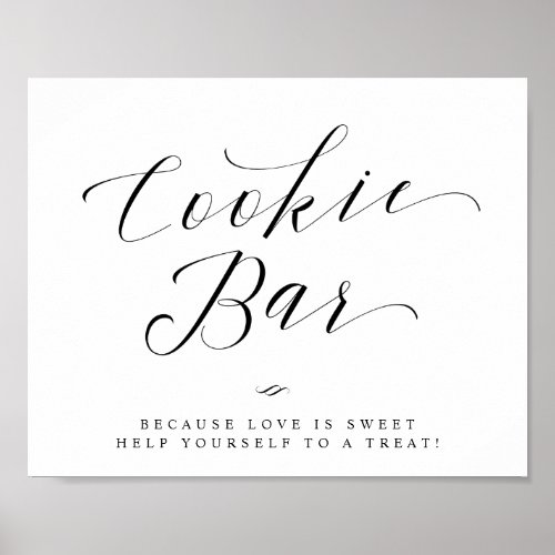 Cookie Bar Chic Bridal Shower or Wedding Sign