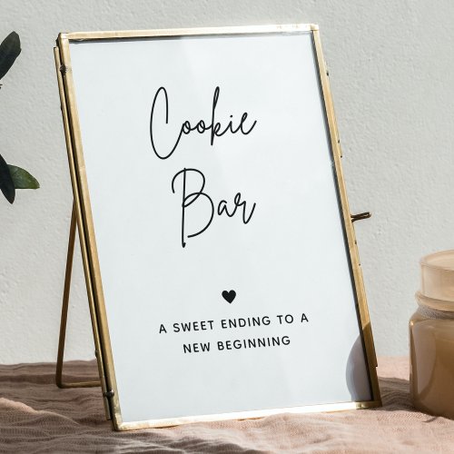 Cookie Bar Sign  Wedding Cookie Table Sign