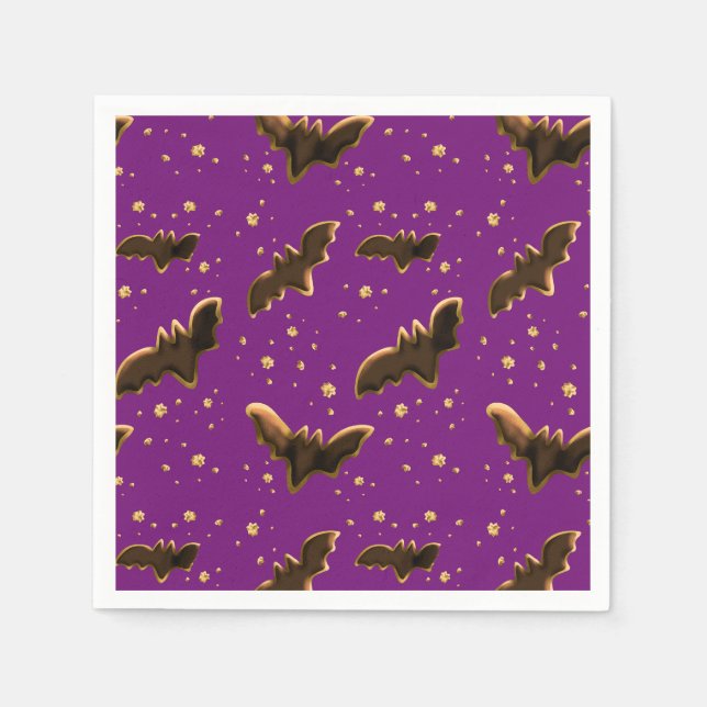 Cookie Bats and Crumbs Napkins (Front)
