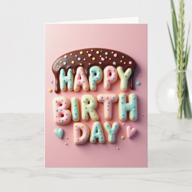 Cookie Birthday Card (Front)