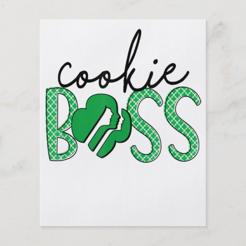 Cookie Boss Scout Girls Cookie Dealer Flyer