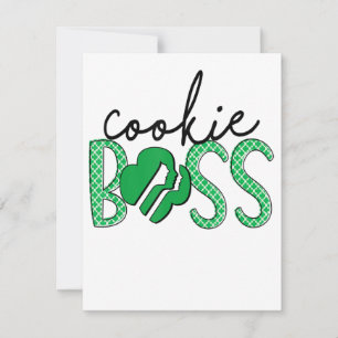 Cookie Boss Scout Girls Cookie Dealer Invitation