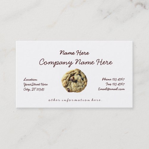 Cookie Business Card