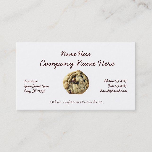 Cookie Business Card (Front)