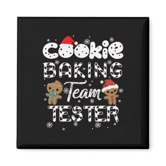 Cookie Byking Team Tester Gingerbread Christmas  Magnet