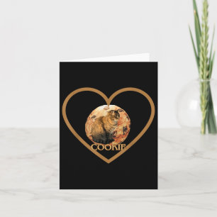Cookie Cat With A Heart  Card