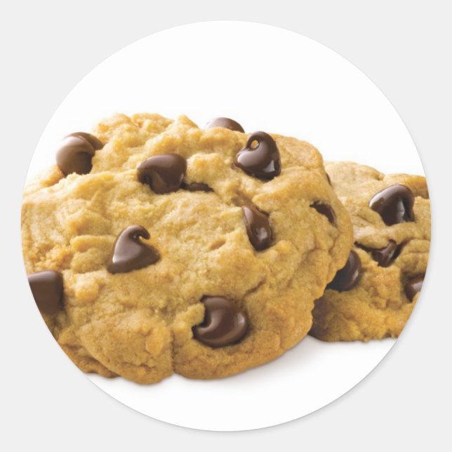  Cookie Chocolate  Classic Round Sticker (Front)