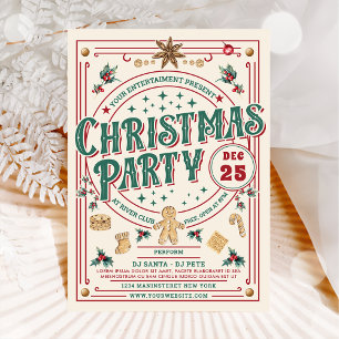Cookie Christmas Christmas Party Invitation