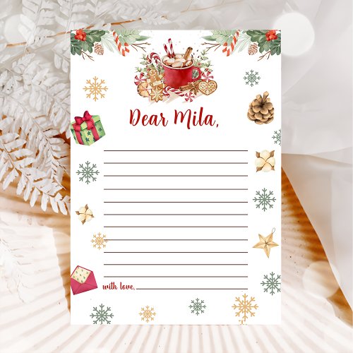 Cookie Christmas Time Capsule Note Message Card