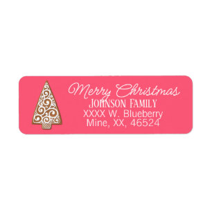 Cookie Christmas Tree Label