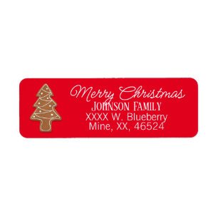 Cookie Christmas Tree Label