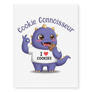Cookie Connoisseur Temporary Tattoos