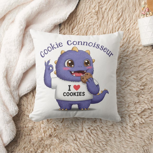 Cookie Connoisseur Throw Pillow (Blanket)