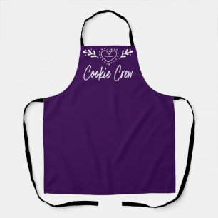 Cookie Crew Heart Holiday Red Christmas Apron
