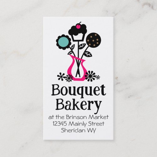 cookie cupcake bouquet baking business cards 4