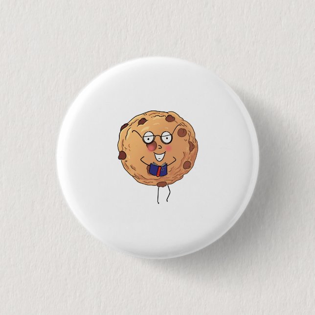 Cookie, cute food theme button (Front)