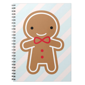 Cookie Cute Kawaii Gingerbread Man Notebook