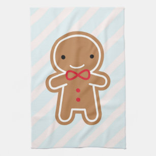 JOOCAR Christmas Kitchen Towels, Gingerbread Man Cookie House