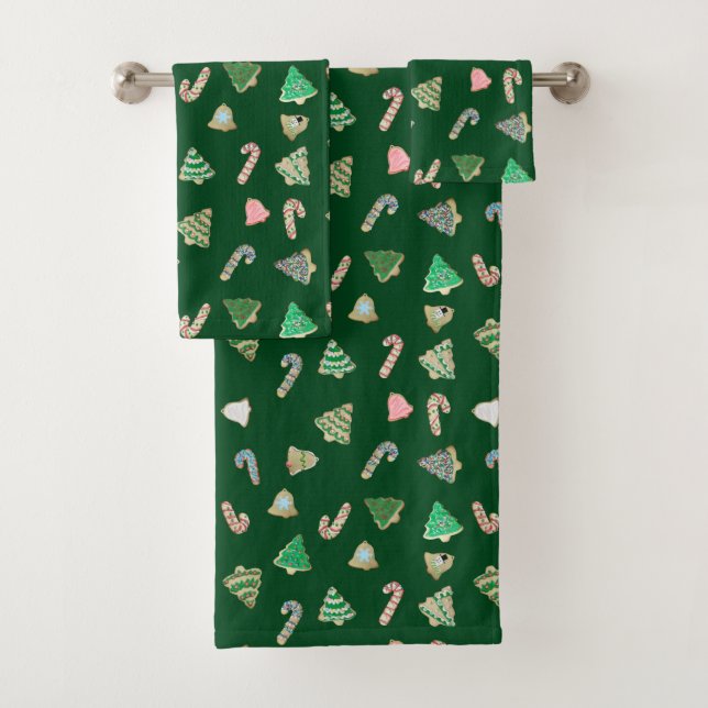 Cookie Cutout Patterns Style 2 Bath Towel Set (Insitu)