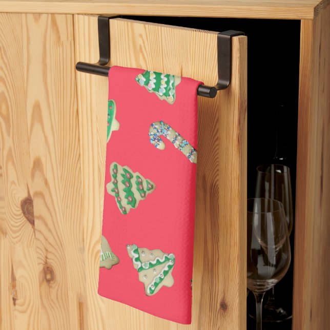 Cookie Cutout Patterns Style 2 Kitchen Towel (Thirds Fold)
