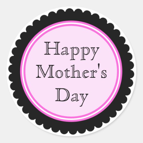 Cookie Cutter Hot Pink Mothers Day Stickers