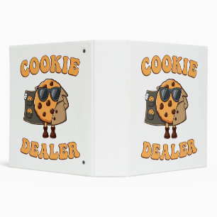 Cookie Dealer Funny Baking 3 Ring Binder